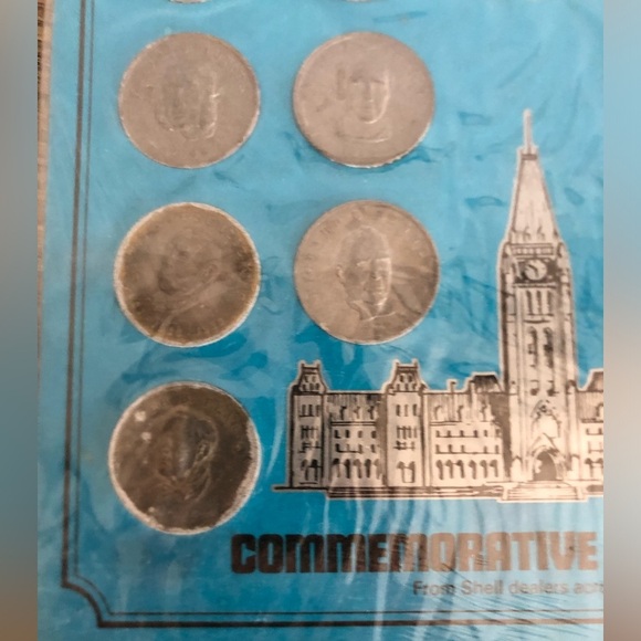 Vtg Shell Canada Collectible Prime Ministers Coin Set - Picture 3 of 8